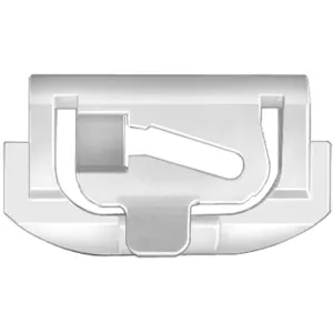 AUVECO 11152 Windshield to Panel Side Molding Clip, Nylon, White