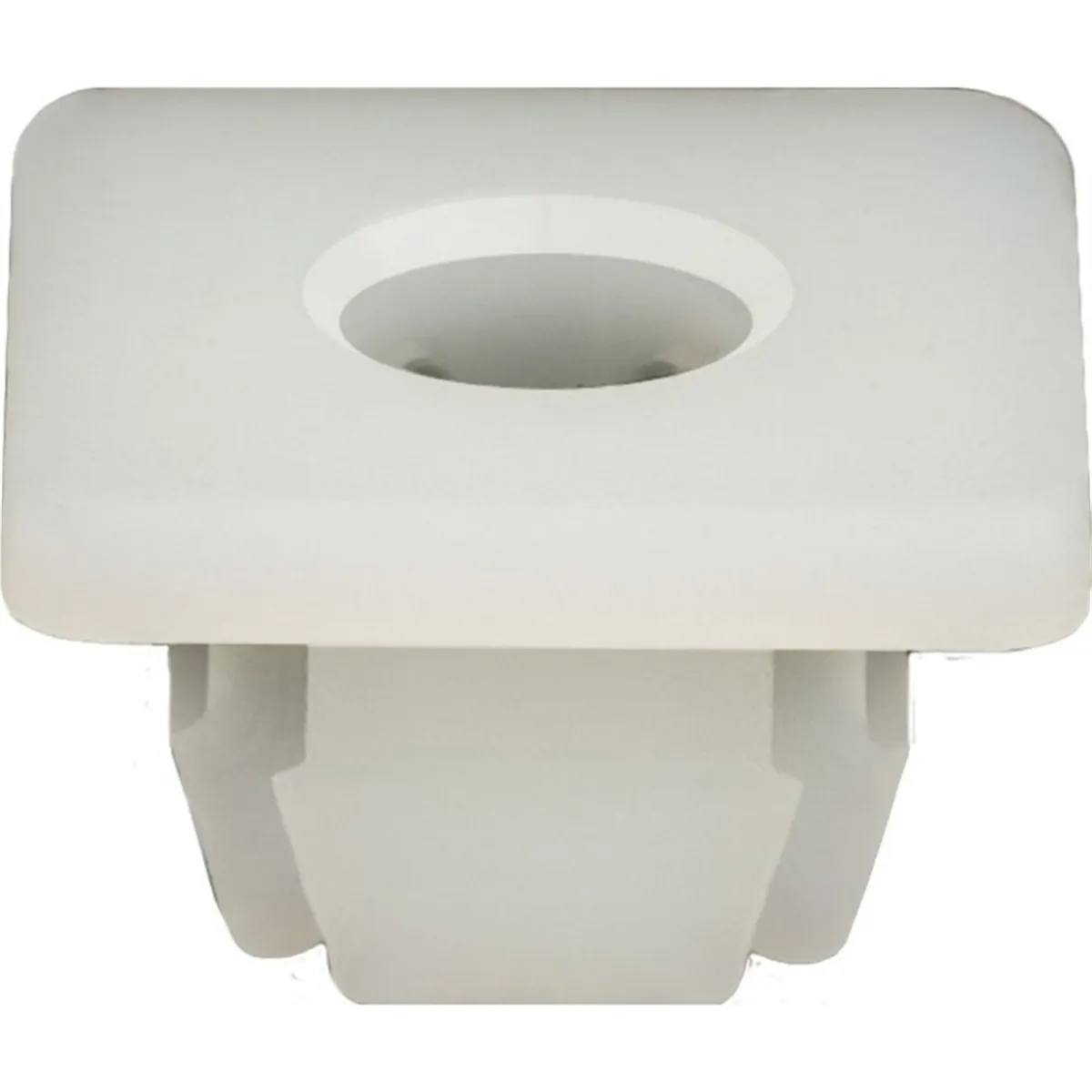 AUVECO 11719 Square Head License Plate Nut, 1/4 in Screw x 0.415 in W x 0.37 in OAL, Nylon