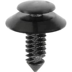 AUVECO 12565 Double Head Door Trim Panel Retainer, (1/2 in Dia Top x 25/32 in Dia Bottom) Head, Nylon, Black