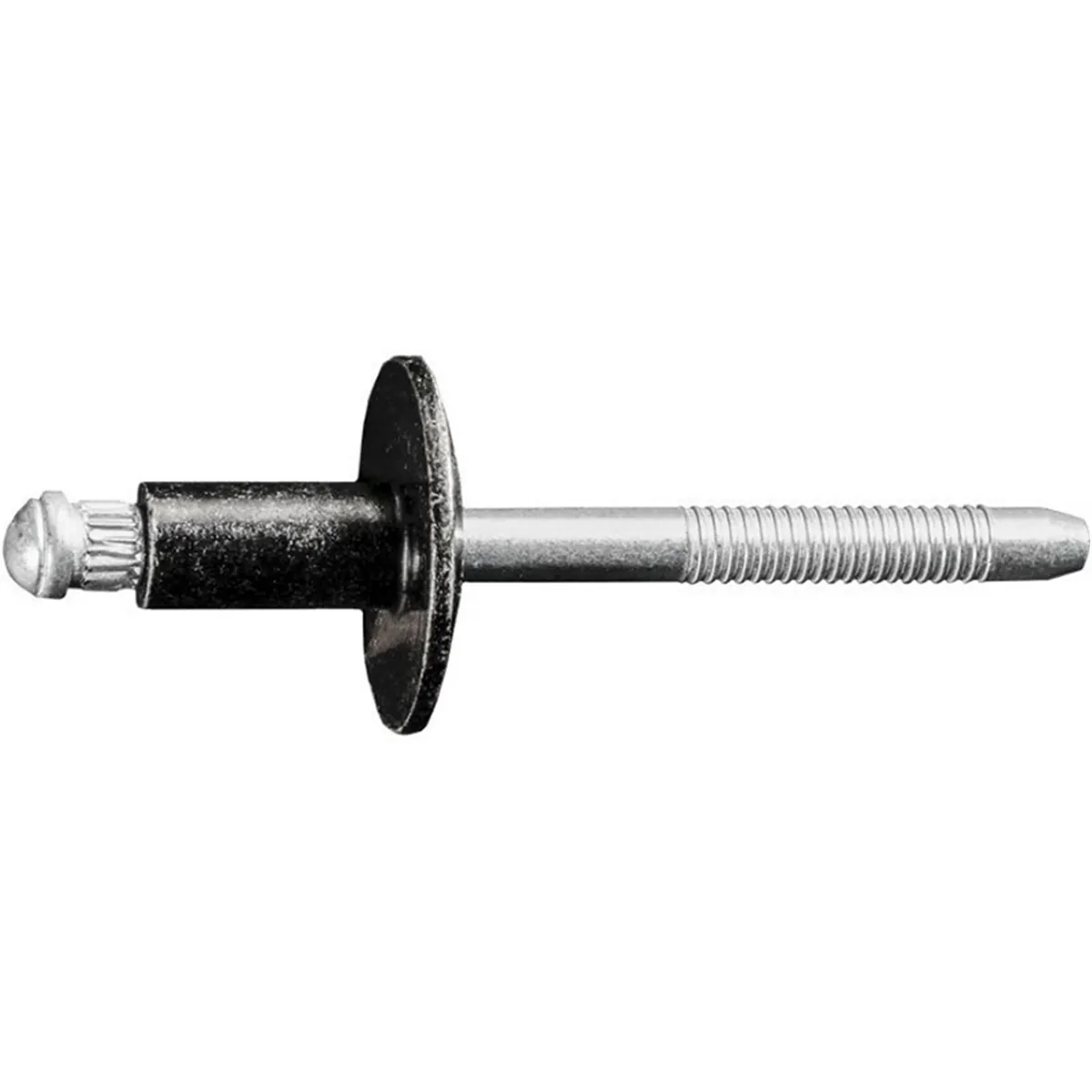 AUVECO 12652 Special Rivet, 1/4 in Dia x 1/8 to 1/4 in Grip Range, Steel, Black