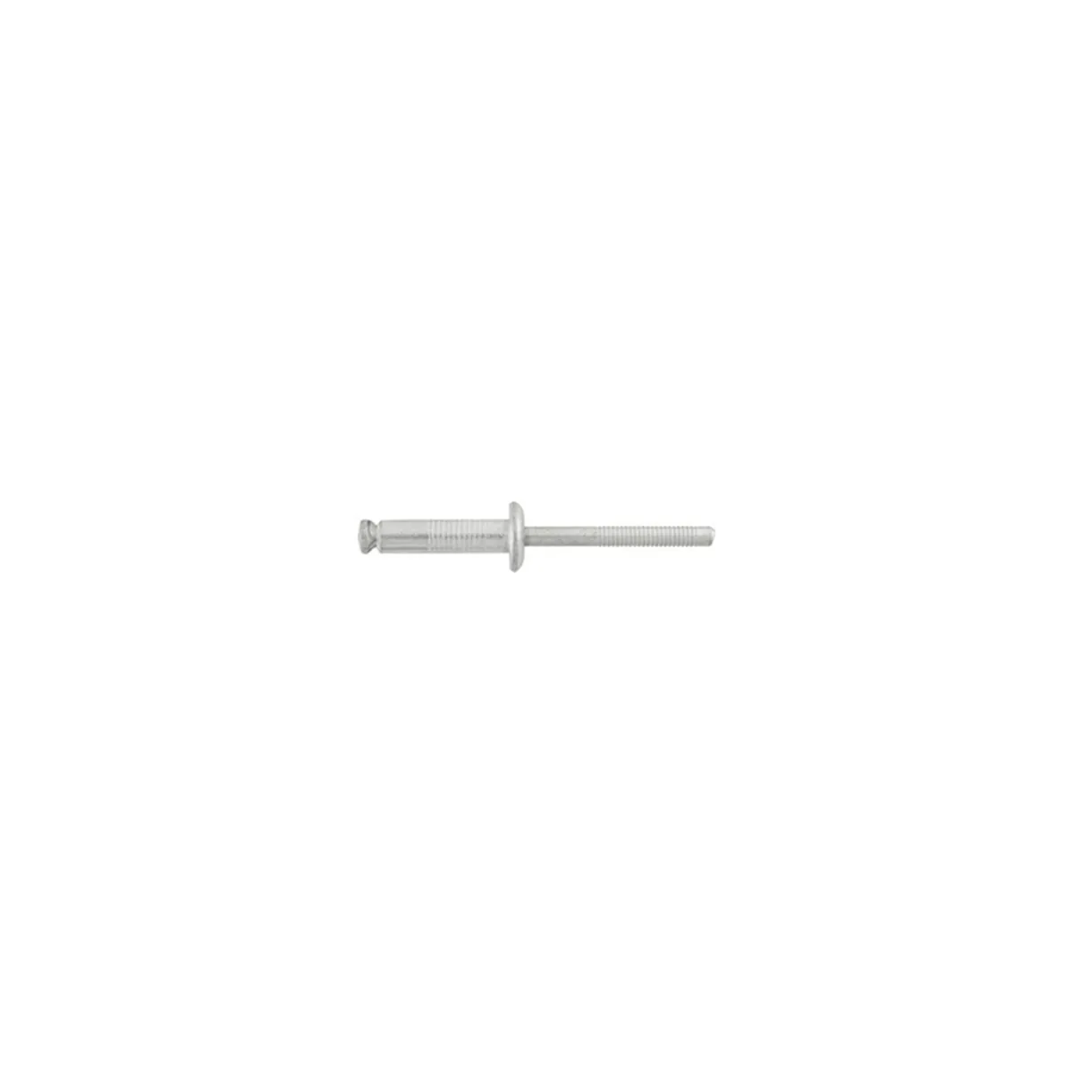 AUVECO 12658 Peel-Type Special Rivet, 1/4 in Dia x 11/16 to 3/4 in Grip Range, Aluminum Rivet/Steel Mandrel