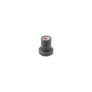 AUVECO 13010 Well Nut, 1/4 in - 20 TPI Screw x 0.829 in OAL, Neoprene