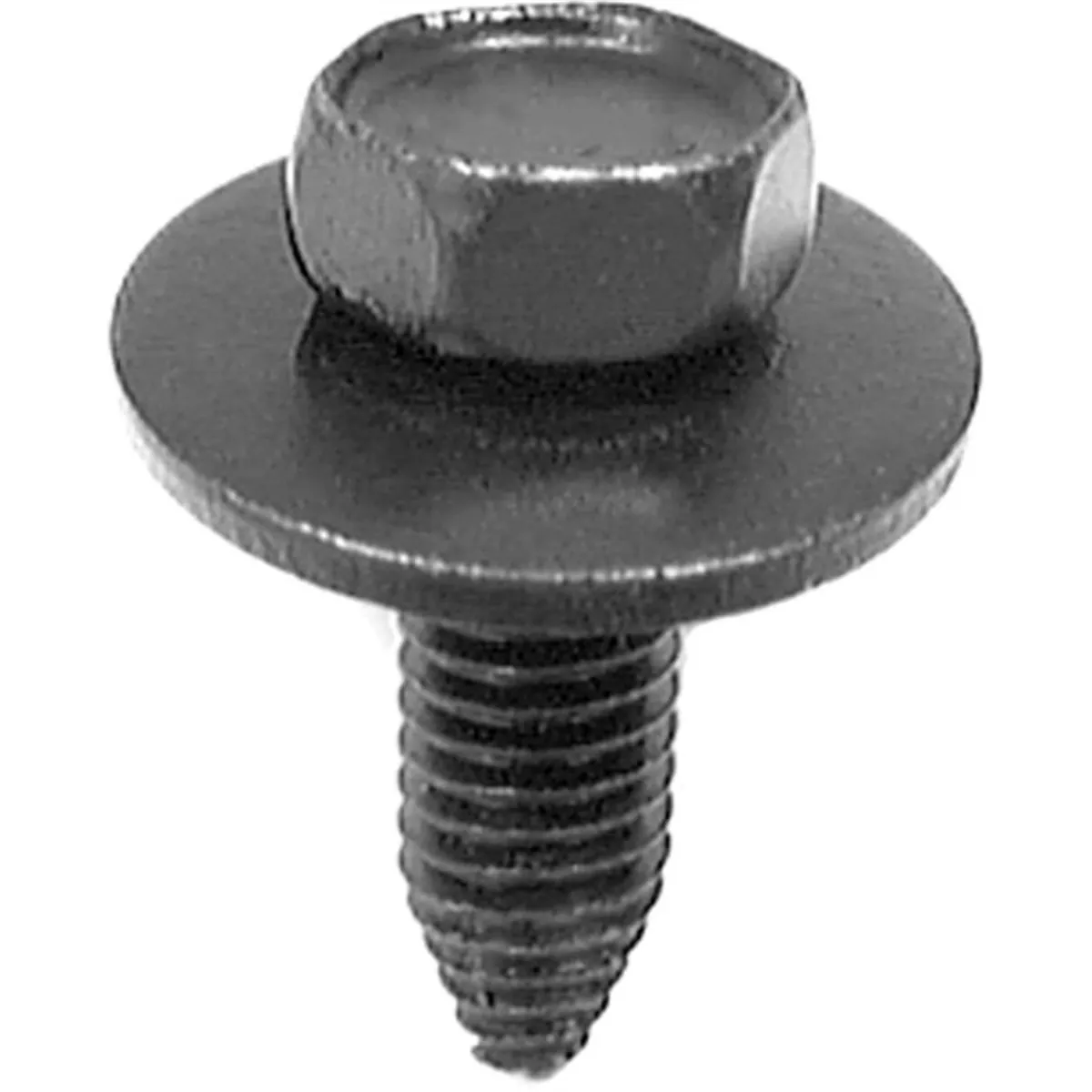 AUVECO 13613 Hex Head Sems CA Point Body Bolt, M8 x 1.25 mm Screw x 25 mm L, Phosphate