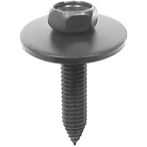 AUVECO 13618 Hex Head Sems CA Point Body Bolt, M6 x 1 mm Screw x 30 mm L, Phosphate