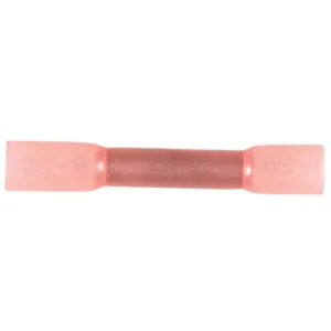 AUVECO 13659 Krimp and Seal Insulation Butt Connector, Polyolefin, Red