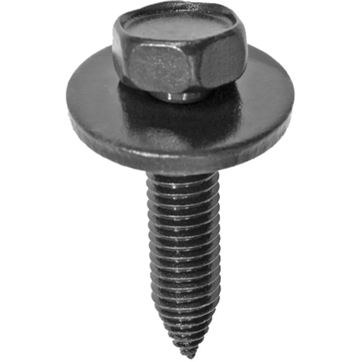 AUVECO 13705 Hex Head Sems CA Point Body Bolt, M8 x 1.25 mm Screw x 35 mm L, Phosphate