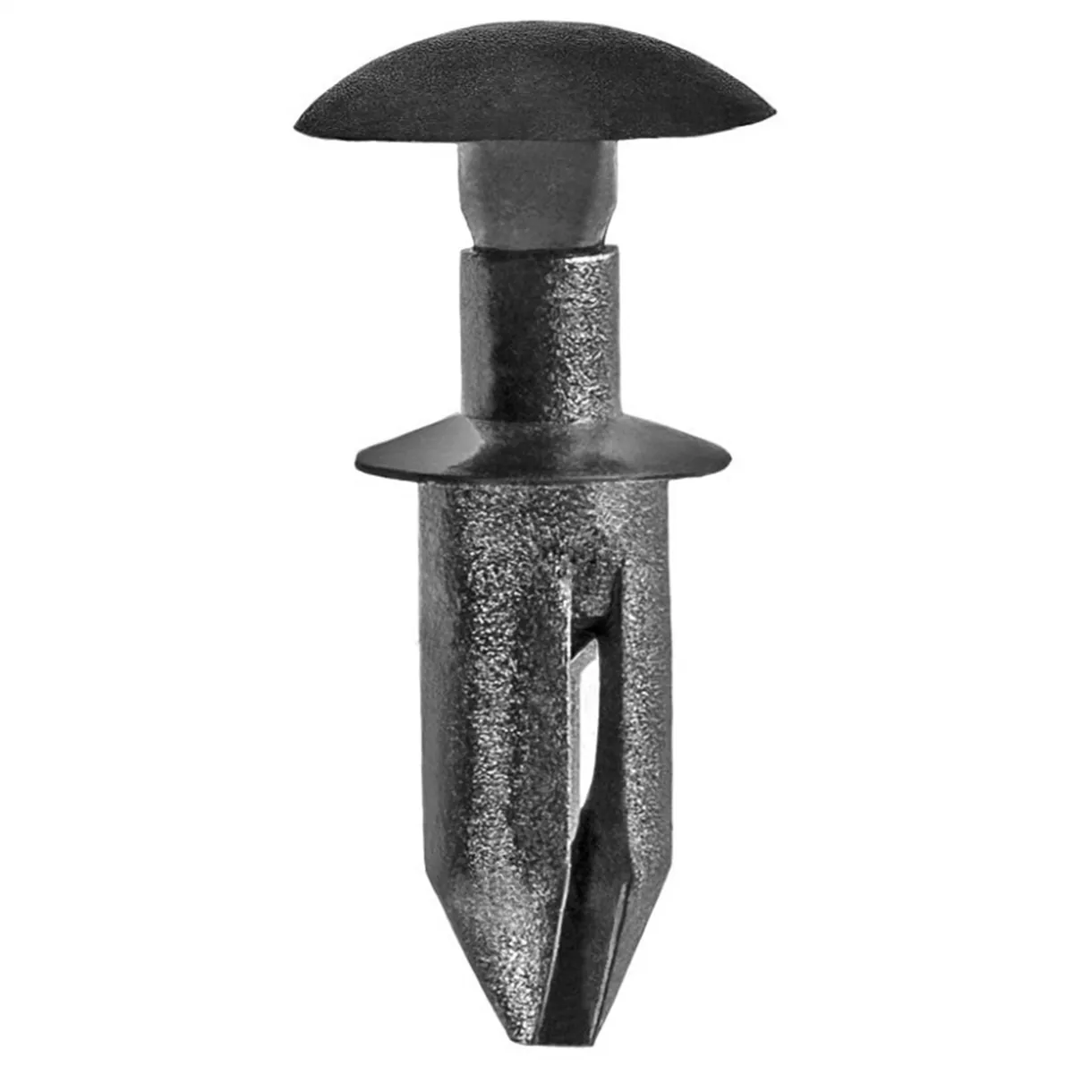 AUVECO 14016 Push-Type with Closed End Type 3 Tail Light Retainer, 3/8 in Dia Head x 7/16 in L Stem, Nylon, Black