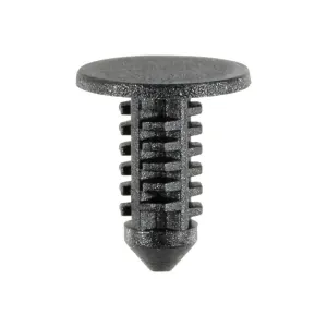 AUVECO 14021 Fascia Retainer, 7/16 in Dia Top Head, Nylon, Black