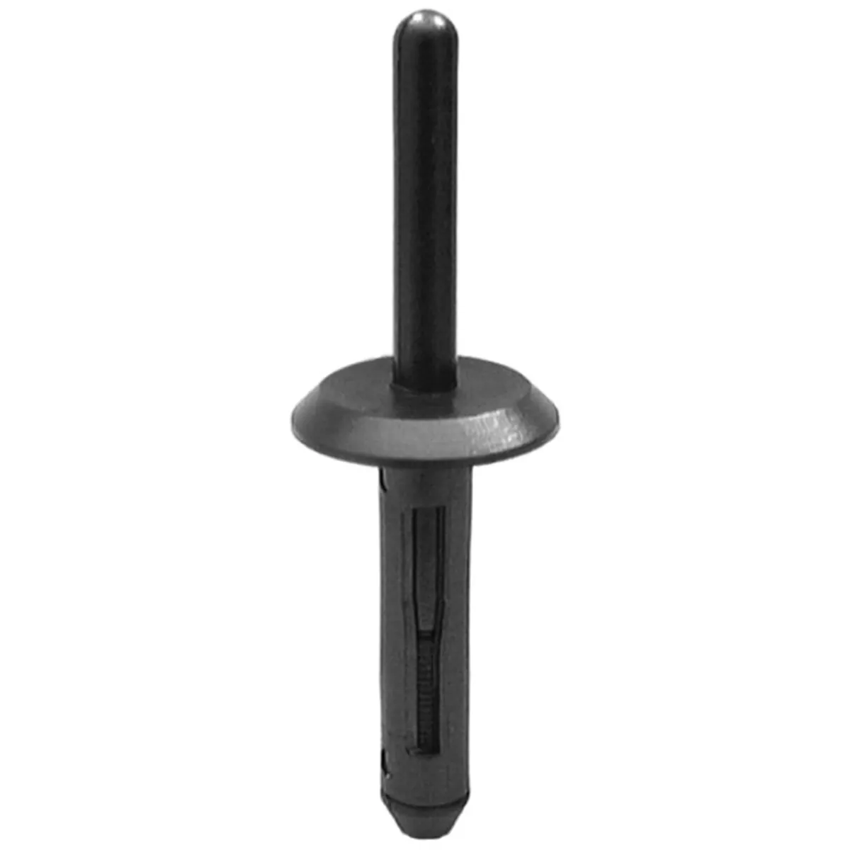 AUVECO 14023 Type 1 Blind Rivet, 15/64 in Dia Head x 2-1/8 in OAL x 5/32 to 5/16 in Grip Range, Nylon, Black