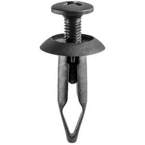 AUVECO 14992 Push-Type Screw-Type with Closed End Door Panel Retainer, 19/32 in Dia Head x 29/32 in L Stem, Nylon