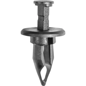 AUVECO 15043 Push-Type with Closed End Type 6 Bumper Fascia Retainer, 7/8 in Dia Head, Nylon, Black