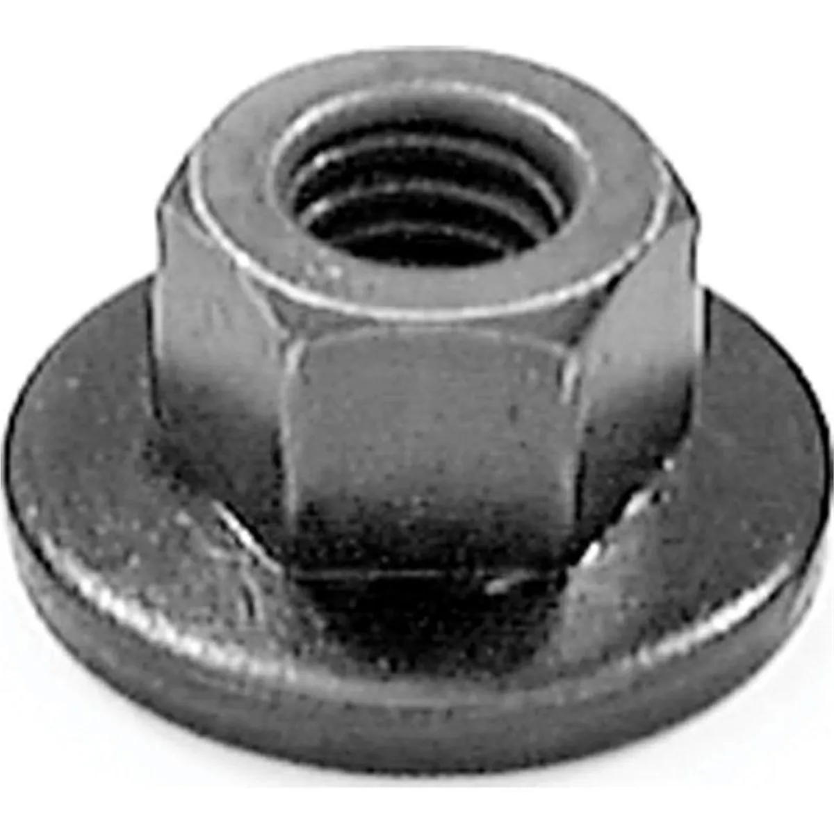 AUVECO 15329 Type B Free Spinning Washer Nut, M6 x 1 mm Screw x 9 mm H x 10 mm Across Flats x 18 mm OD, Phosphate