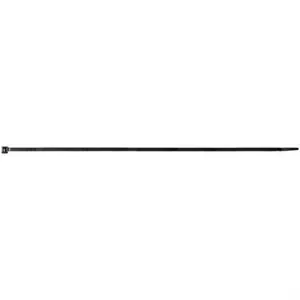 AUVECO 15753 Light-Duty Cable Tie, 14 in L x 3/16 in W, 50 lb Load, Nylon, Black