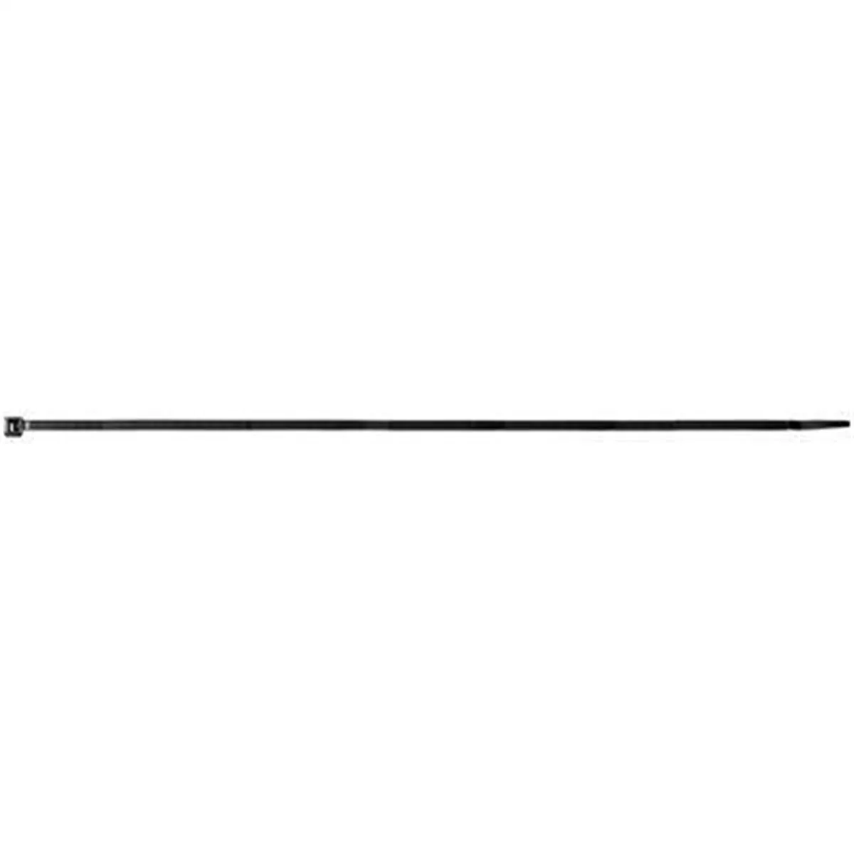 AUVECO 15753 Light-Duty Cable Tie, 14 in L x 3/16 in W, 50 lb Load, Nylon, Black
