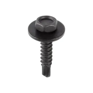 AUVECO 15775 Hex Head Sems Teks Point Tapping Screw, M4.2 x 1.41 mm Screw x 20 mm L, Phosphate