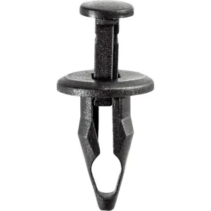 AUVECO 16622 Push-Type with Closed End Front Bumper Fascia Retainer, 18 mm Dia Head x 23 mm L Stem, Nylon, Black