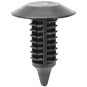 AUVECO 16818 Single Head Type 1 Trim Panel Retainer, 3/4 in Dia Bottom Head, Nylon, Black