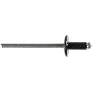 AUVECO 16834 Windshield Blind Rivet, 1/8 in Dia x 1/8 to 3/16 in Grip Range, Aluminum Rivet/Mandrel, Black