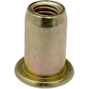 AUVECO LARGE FLANGE THIN SHEET NUTSERT 6MM-1.0 ZINC