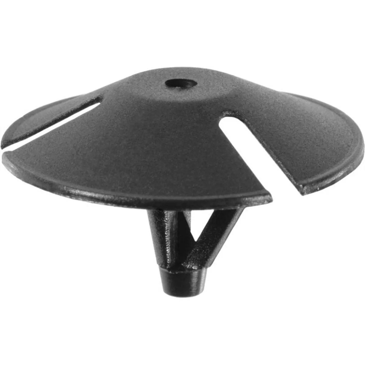 AUVECO 17004 Single Head Hood Insulation and Fender Shield Retainer, 1-5/16 in Dia Bottom Head, Nylon, Black