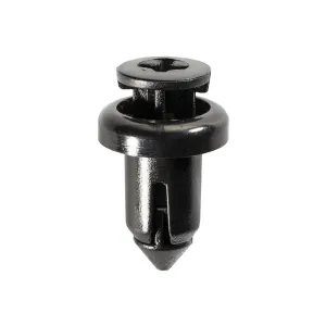 AUVECO 17206 Push-Type Screw-Type with Open End Type 1 Bumper Cover Retainer, 15 mm Dia Head x 12 mm L Stem, Nylon