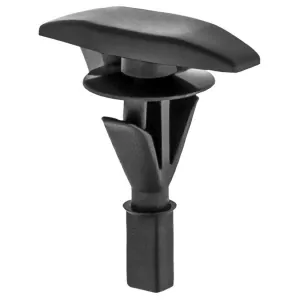 AUVECO 17339 Double Head Type 3 Weatherstrip Retainer, (5 x 15 mm Dia Bottom) Head, Nylon, Black