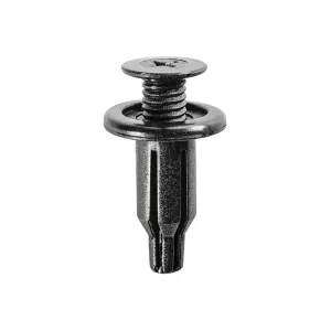 AUVECO 18119 Push-Type Screw-Type with Open End Front and Rear Bumper Retainer, 20 mm Dia Head x 25 mm L Stem
