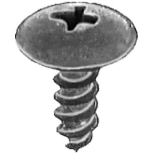 AUVECO 18340 Phillips Truss Head A/AB Point Tapping Screw, M4.8 x 1.6 mm x 14 mm Dia Head x 15 mm, Black Phosphate