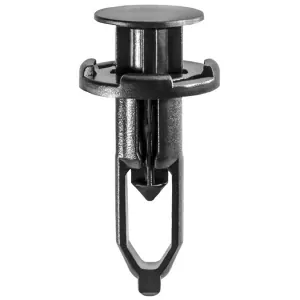 AUVECO 18873 Push-Type Rear Bumper Cover Retainer, 18 mm Dia Head x 28 mm L Stem x 9 mm Hole, Nylon, Black