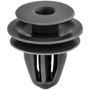AUVECO 19145 Triple Head Type 10 Front and Rear Door Trim Panel Retainer, 13 mm Dia Top Head, Nylon, Gray