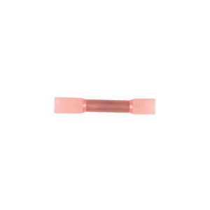 AUVECO 19258 Krimp and Seal Insulation Butt Connector, Polyolefin, Red