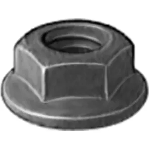 AUVECO HEX FLANGE NUT M5-.8 BLACK OXIDE