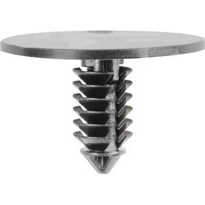 AUVECO 19541 Single Head Type 1 Hood Insulation Retainer, 1 in Dia Bottom Head, Nylon, Black