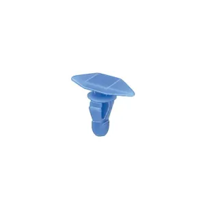 AUVECO 19684 Double Head Type 3 Weatherstrip Retainer, (7 x 16 mm Dia Bottom) Head x 6 mm Dia Stem, Nylon, Blue