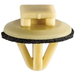 AUVECO 19797 Door Molding Clip, 15 mm Dia Head x 9 mm L Stem x 8 mm Hole, Nylon, Butterscotch