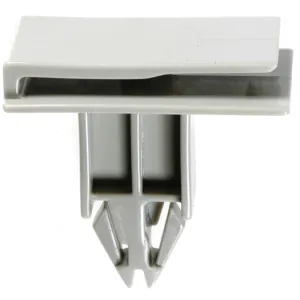 AUVECO 19821 Rocker Panel Molding Clip, (11/16 x 1-1/2 in Top x 7/8 x 1-9/16 in Bottom) Head, Nylon, Gray