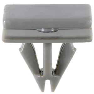AUVECO 19822 Rocker Panel Molding Clip, (9/16 x 3/4 in Top x 5/8 x 3/4 in Bottom) Head, Nylon, Gray