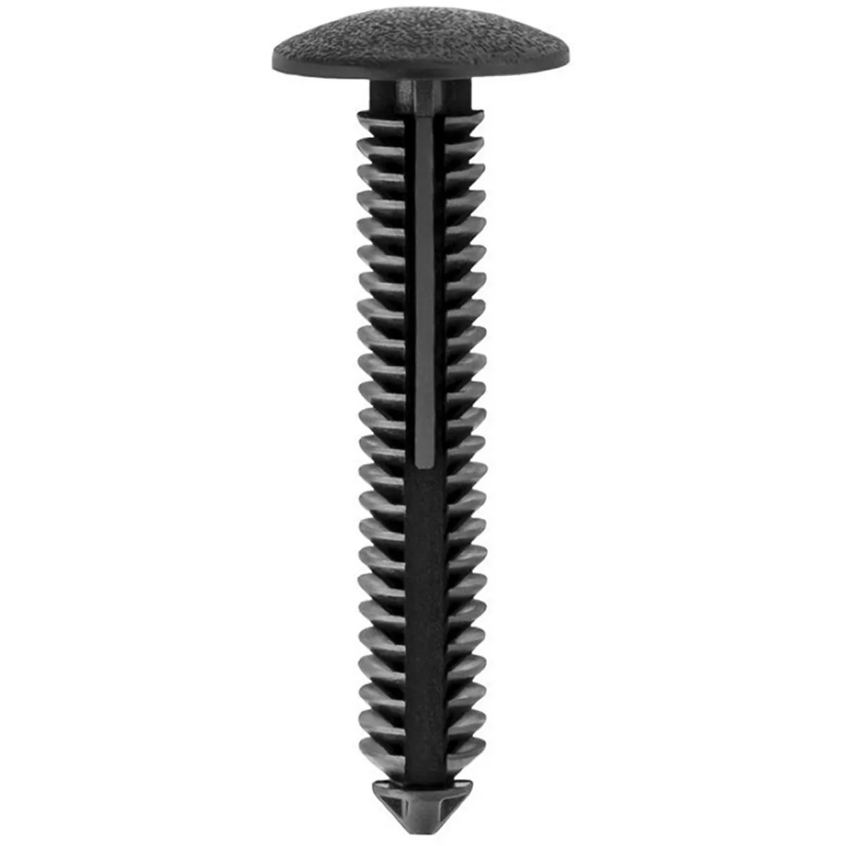 AUVECO 20192 Single Head Type 1 Mud Flap Retainer, 11/16 in Dia Bottom Head x 5/16 in Dia Stem, Nylon, Black
