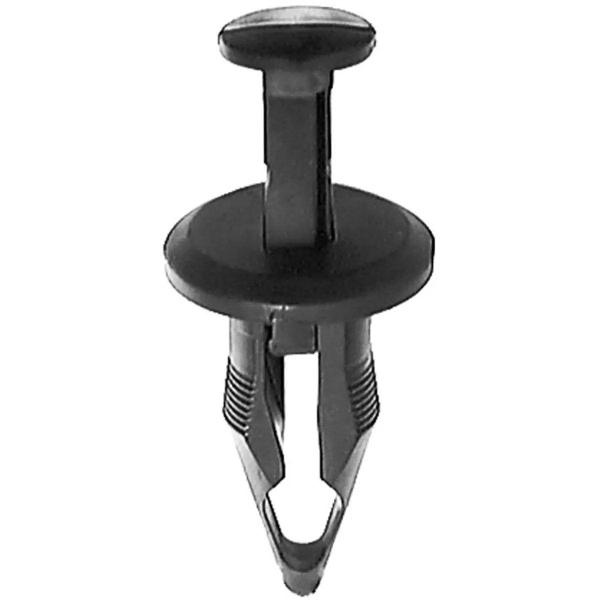 AUVECO 20359 Push-Type with Closed End Type 6 Bumper Cover Retainer, 18 mm Dia Head x 26 mm L Stem, Nylon, Black