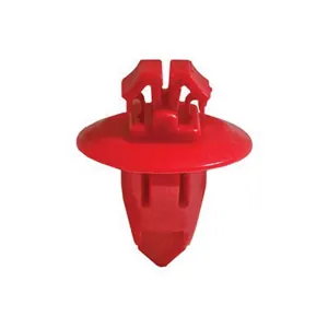 AUVECO 20391 Fender Molding Clip, 17 mm Dia Head x 13 mm L Stem, Nylon, Red