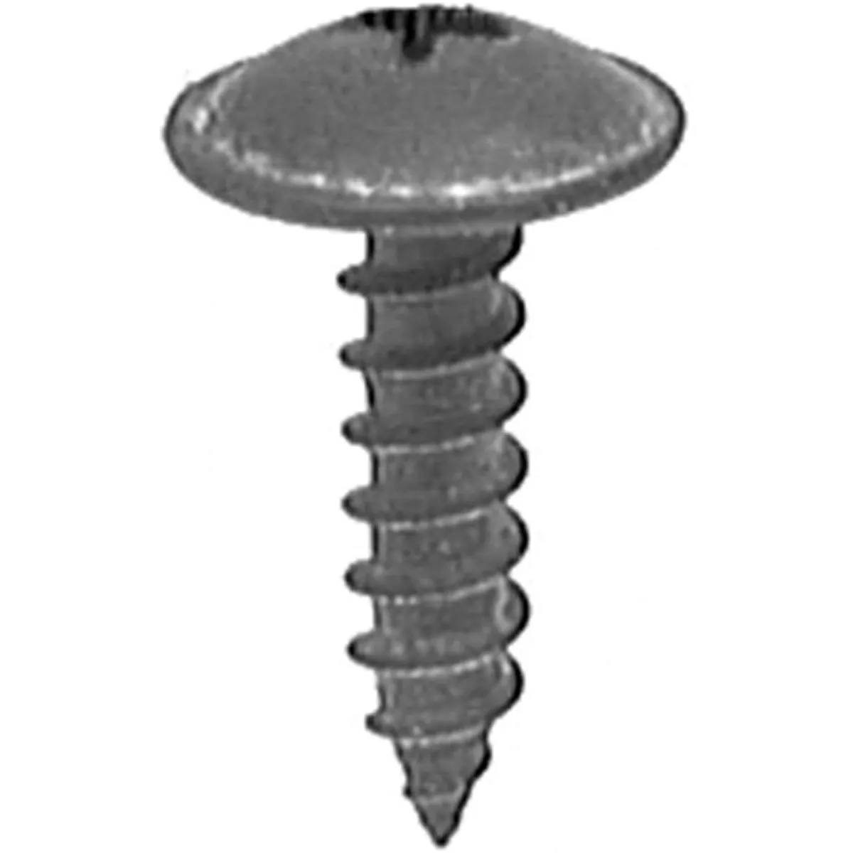 AUVECO 20455 Phillips Truss Head A/AB Point Tapping Screw, M5 x 2.12 mm Screw x 20 mm L, Black Phosphate