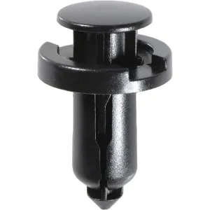 AUVECO 20564 Push-Type with Drive Pin Front and Rear Bumper Retainer, 20 mm Dia Head x 18 mm L Stem, Nylon, Black
