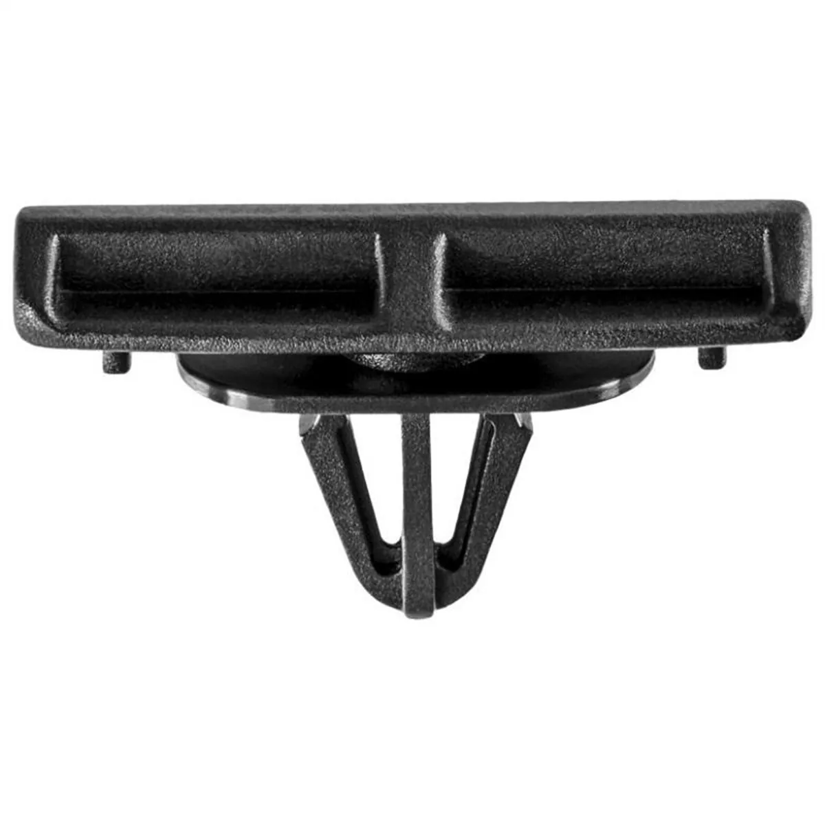AUVECO 20700 Ground Effect Molding Clip, (1/2 x 1-1/2 in) Head x 1/2 in L Stem, Nylon, Black