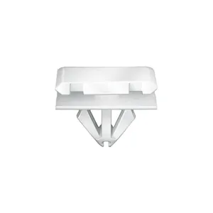 AUVECO 20934 Body Side Molding Clip, (12 x 20 mm) Head x 11 mm L Stem x 9 mm Hole, Nylon, White