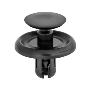AUVECO 20955 Push-Type with Drive Pin Engine Under Cover Retainer, 20 mm Dia Head x 10 mm L Stem, Nylon, Black