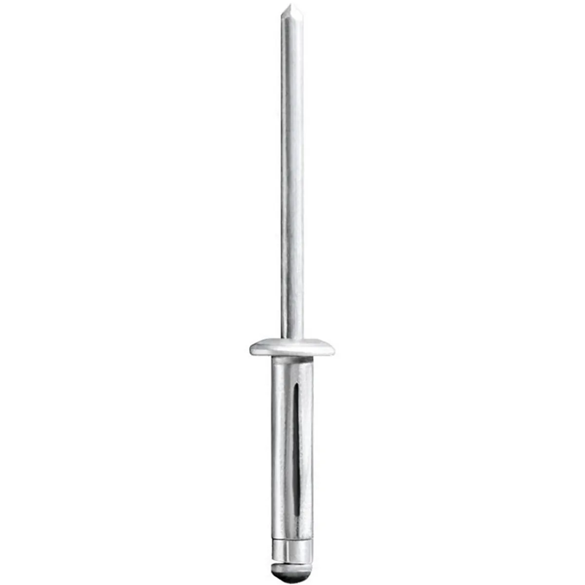 AUVECO 20971 Split-Type Specialty Rivet, 5/32 in Dia x 3/64 to 9/32 in Grip Range, Aluminum Rivet/Mandrel