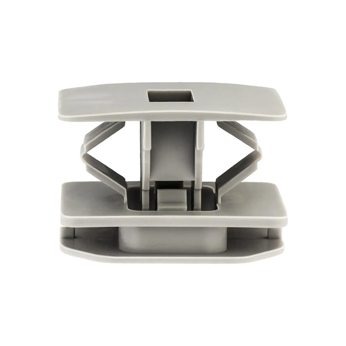 AUVECO 20977 Rocker Panel Molding Clip, (22 x 30 mm Top) Head x 18 mm OAL, Nylon, Gray