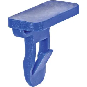 AUVECO 21016 Fender Flare and Bumper Clip, (13 x 26 mm) Head x 24 mm L Stem, Nylon, Blue