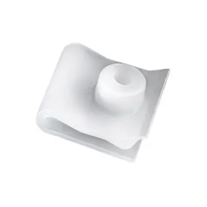 AUVECO 21017 U-Nut, M4.8 mm Screw, Nylon, White