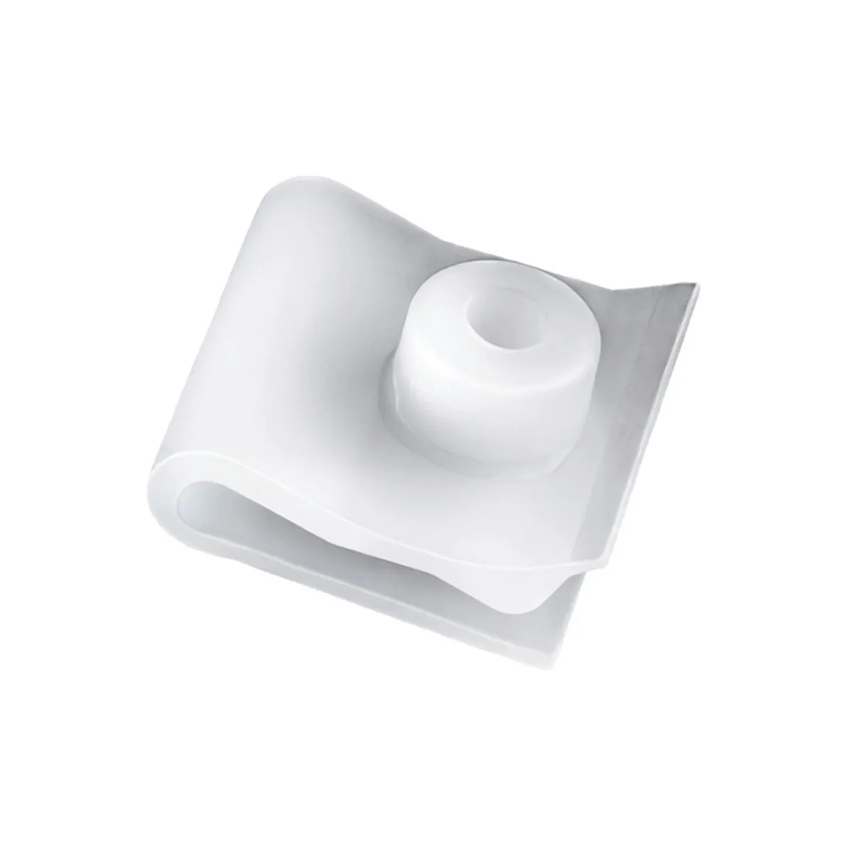 AUVECO 21017 U-Nut, M4.8 mm Screw, Nylon, White